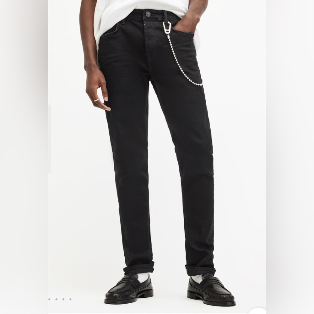 All Saints Black Cigarette Jeans Modern Fit